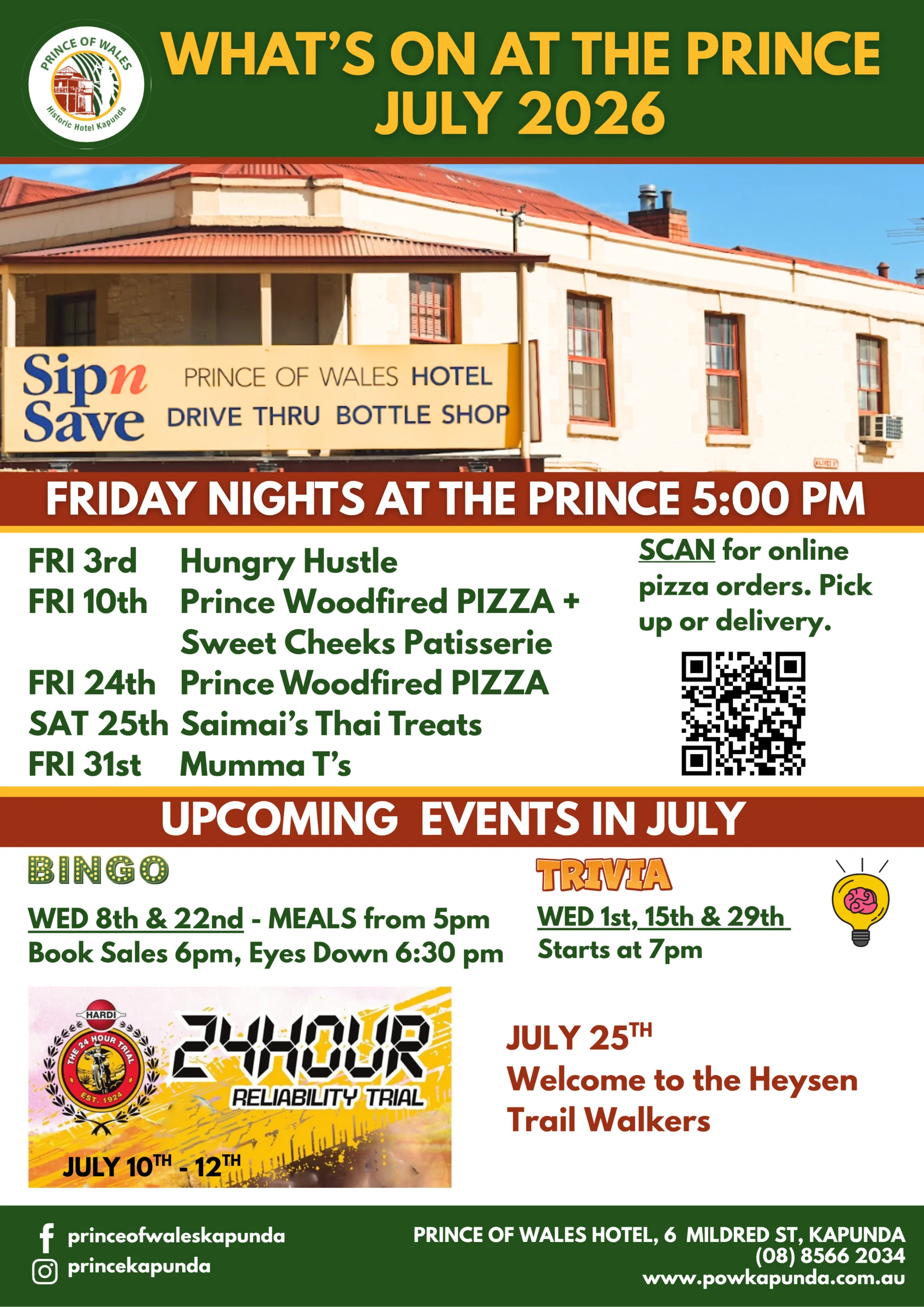 JUL26 what's on at the prince