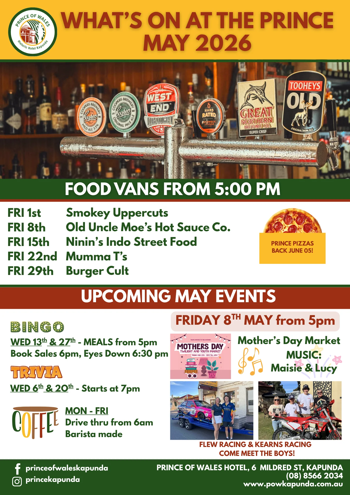 V2MAY26 what's on at the prince